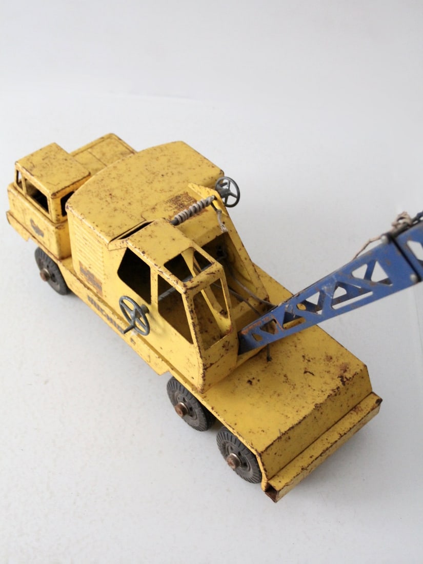 Vintage NY-Lint Clark Michigan T-24 Steel Toy Crane - 11
