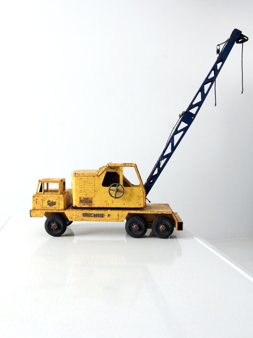 Vintage NY-Lint Clark Michigan T-24 Steel Toy Crane - 14
