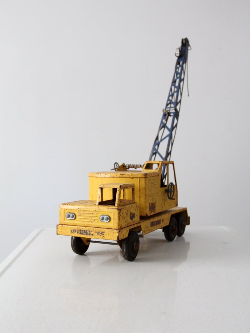 Vintage NY-Lint Clark Michigan T-24 Steel Toy Crane - 4