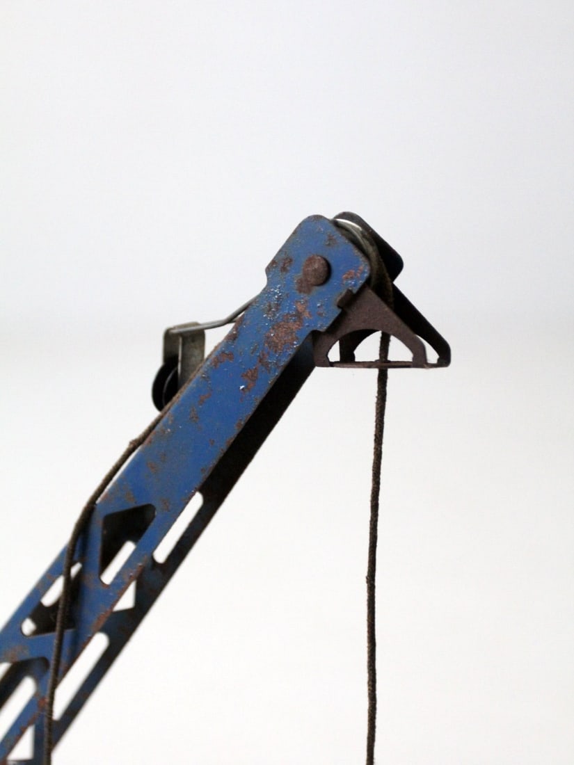 Vintage NY-Lint Clark Michigan T-24 Steel Toy Crane - 8