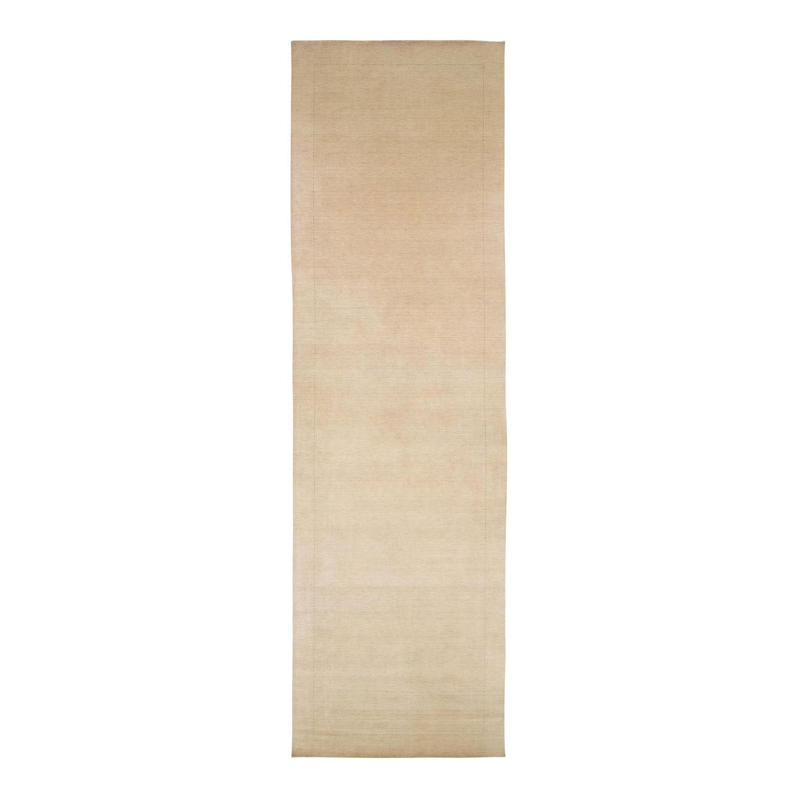 Oversized Gabbeh Wool Rug Minimalist Beige Design 7'9 x 25'9: Oversized Gabbeh Wool Rug Minimalist Beige Design 7'9 x 25'9 Enhance your space with this exquisite hand-crafted Gabbeh wool rug. Featuring a minimalist design, it showcases a harmonious blend of