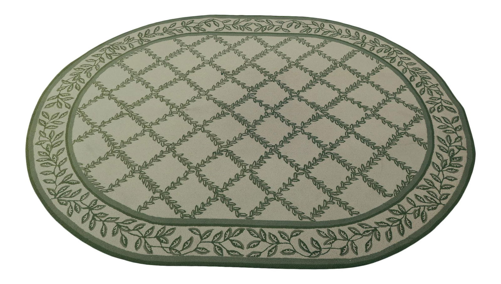 Safavieh Chelsea Collection 7.6 x 9.6 Hooked Oblong Rug Green Print (1 of 9)