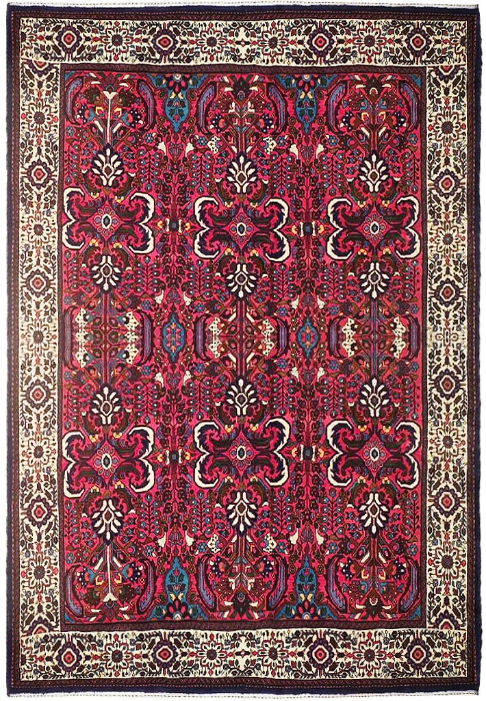 Handcrafted 7' x 9' 9" Persian Bakhtiar Rug Artisan Design (1 of 6)