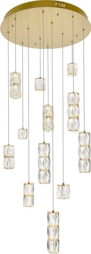 Polaris Adjustable Crystal LED Pendant Light by Elegant Lighting (1 of 1)