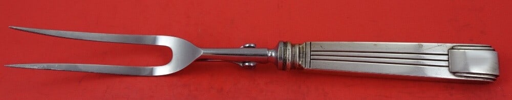 Tiffany & Co Century Sterling Silver Roast Carving Fork 10 3/4" (1 of 2)