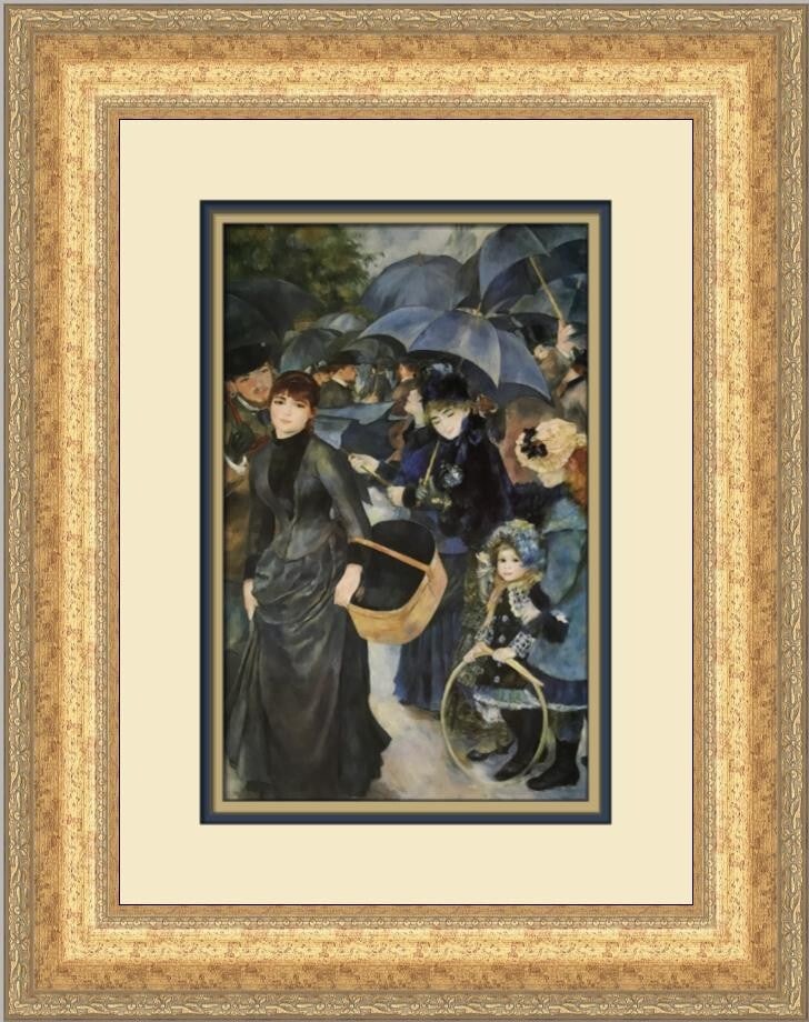 Renoir The Umbrellas Custom Framed Print 1984 Artwork (1 of 2)