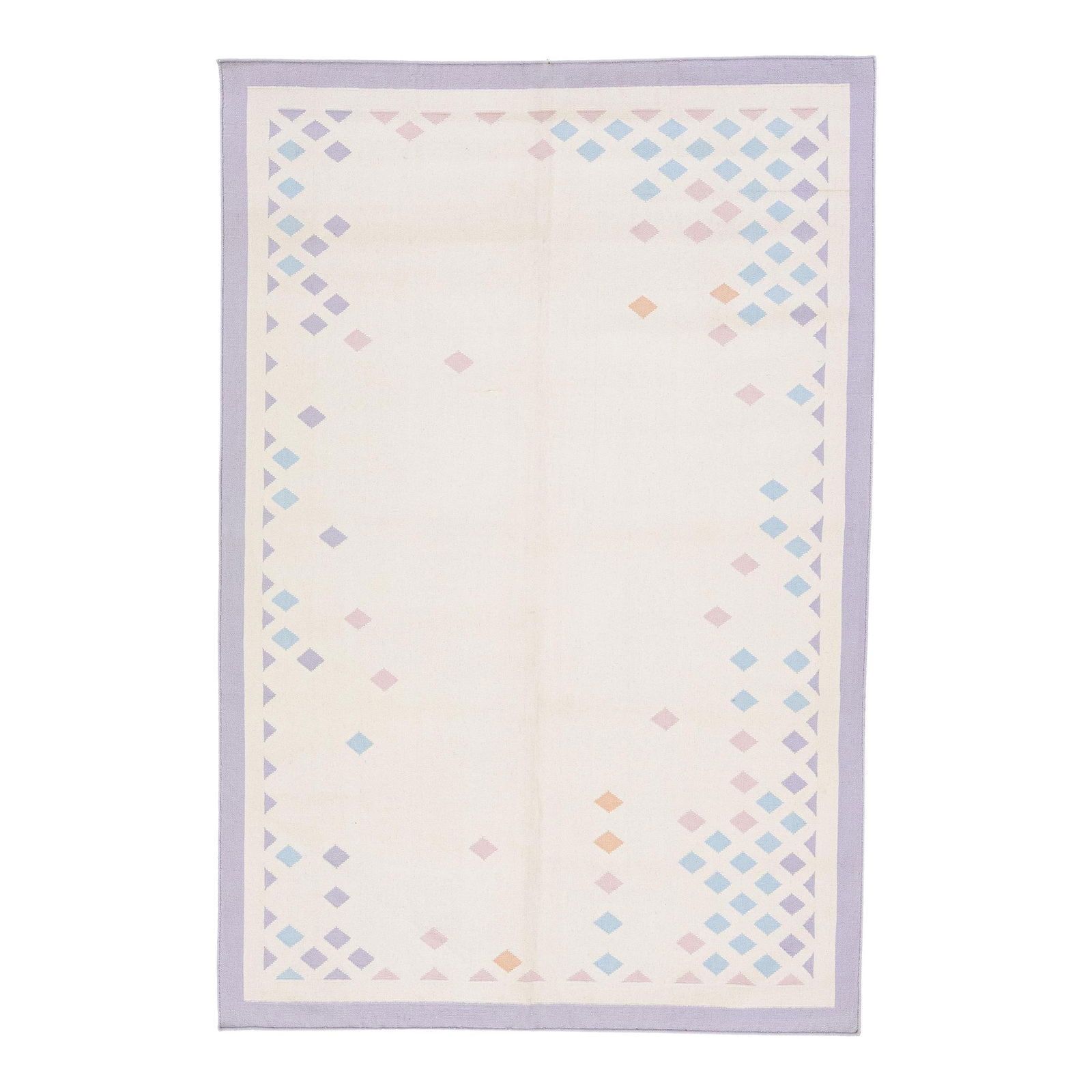 Vintage Kilim Handmade Wool Rug 6'0 x 9'0 Geometric Design (1 of 7)