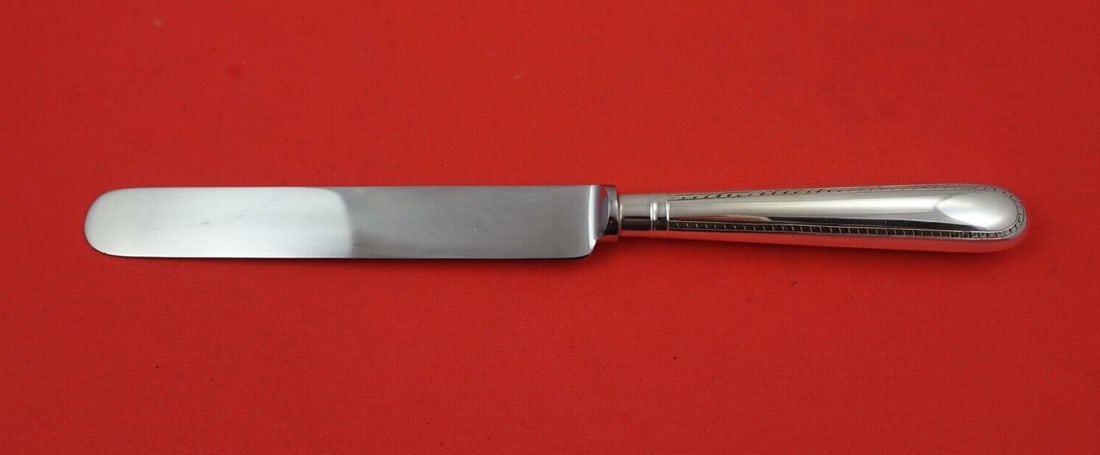 James Robinson Sterling Silver Feather Edge Dinner Knife 9 7/8 Blunt Blade (1 of 2)