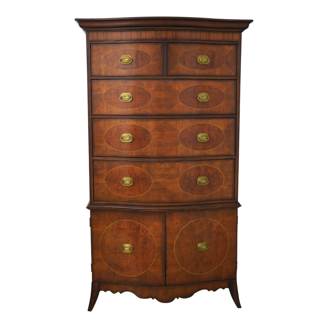 Hickory Chair Co Mahogany Gentlemen's Chest with Inlay (1 of 10)