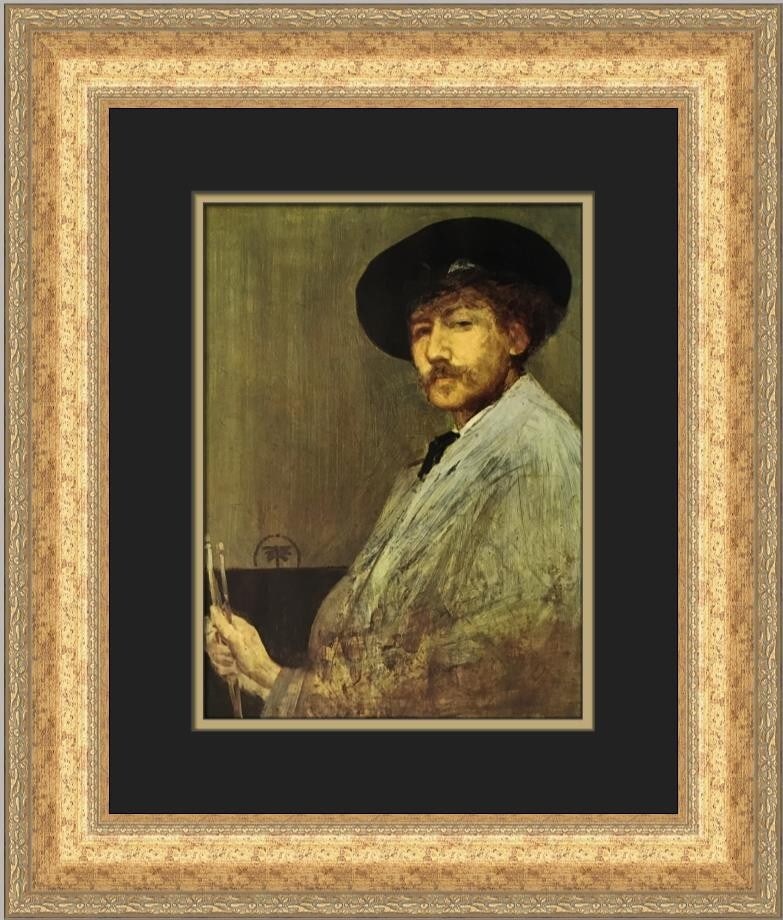 James A Whistler Self-Portrait Custom Framed Print 1979 USA (1 of 2)