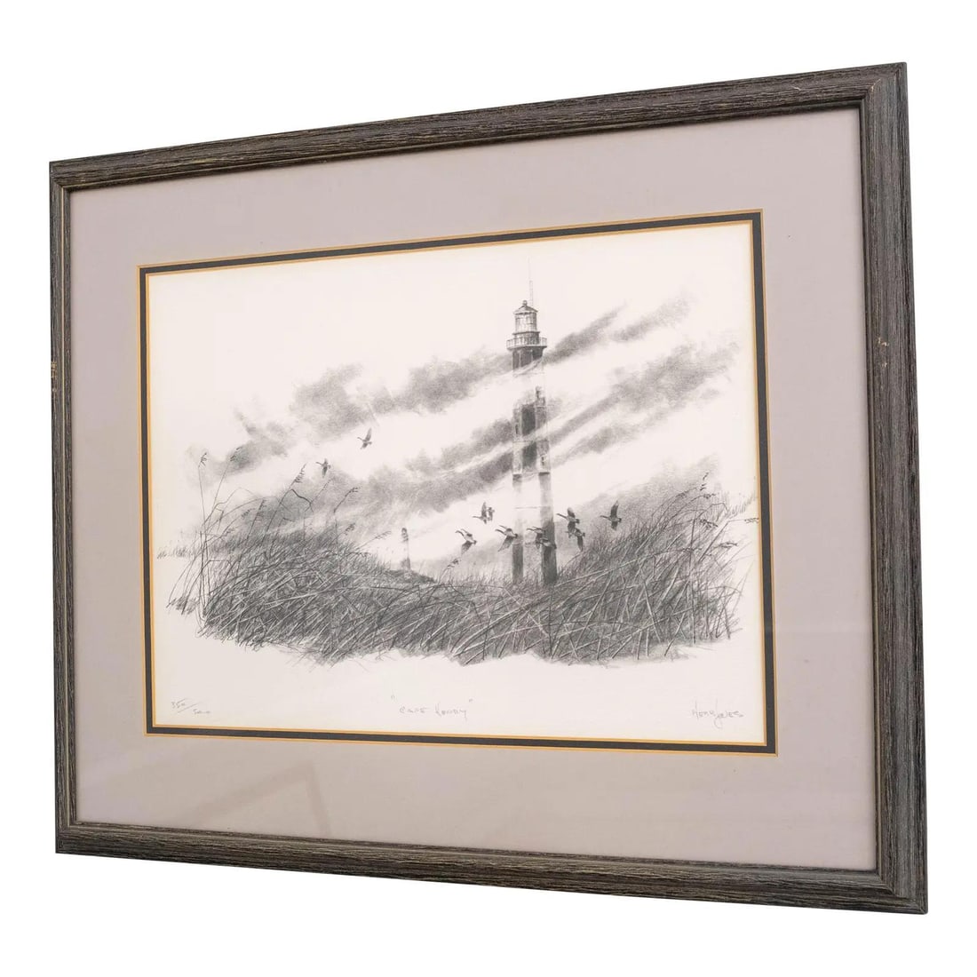 Cape Henry Lighthouse Pencil Art by Herb Jones Limited Edition 350/500 (1 of 10)