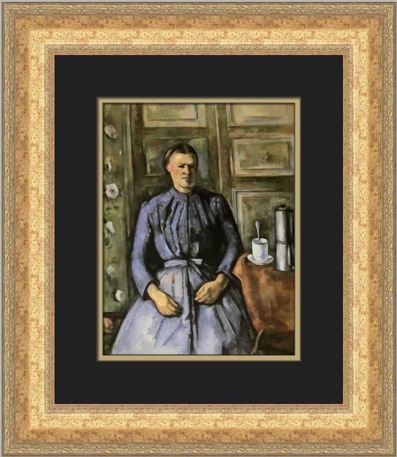 Paul Cezanne Woman with a Coffee Pot Custom Framed Print Art (1 of 2)