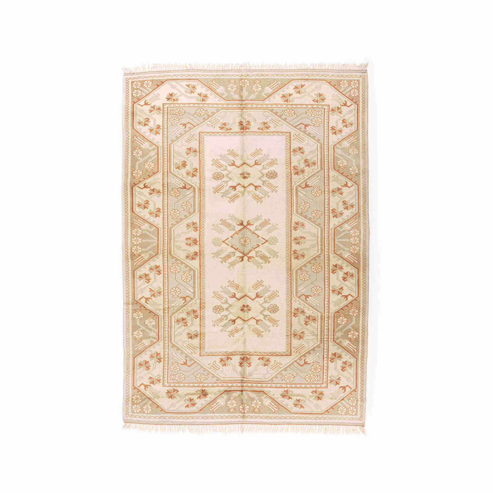 Authentic Handmade Milas Wool Carpet 79.1 x 114.2 Double Knots (1 of 8)