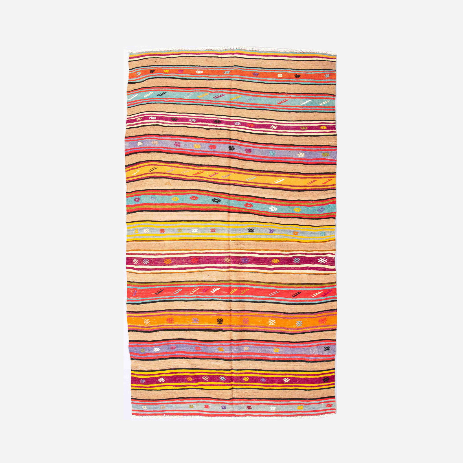 Authentic Handmade Anadol Kilim Wool On Wool 56.3 x 101.2 (1 of 8)