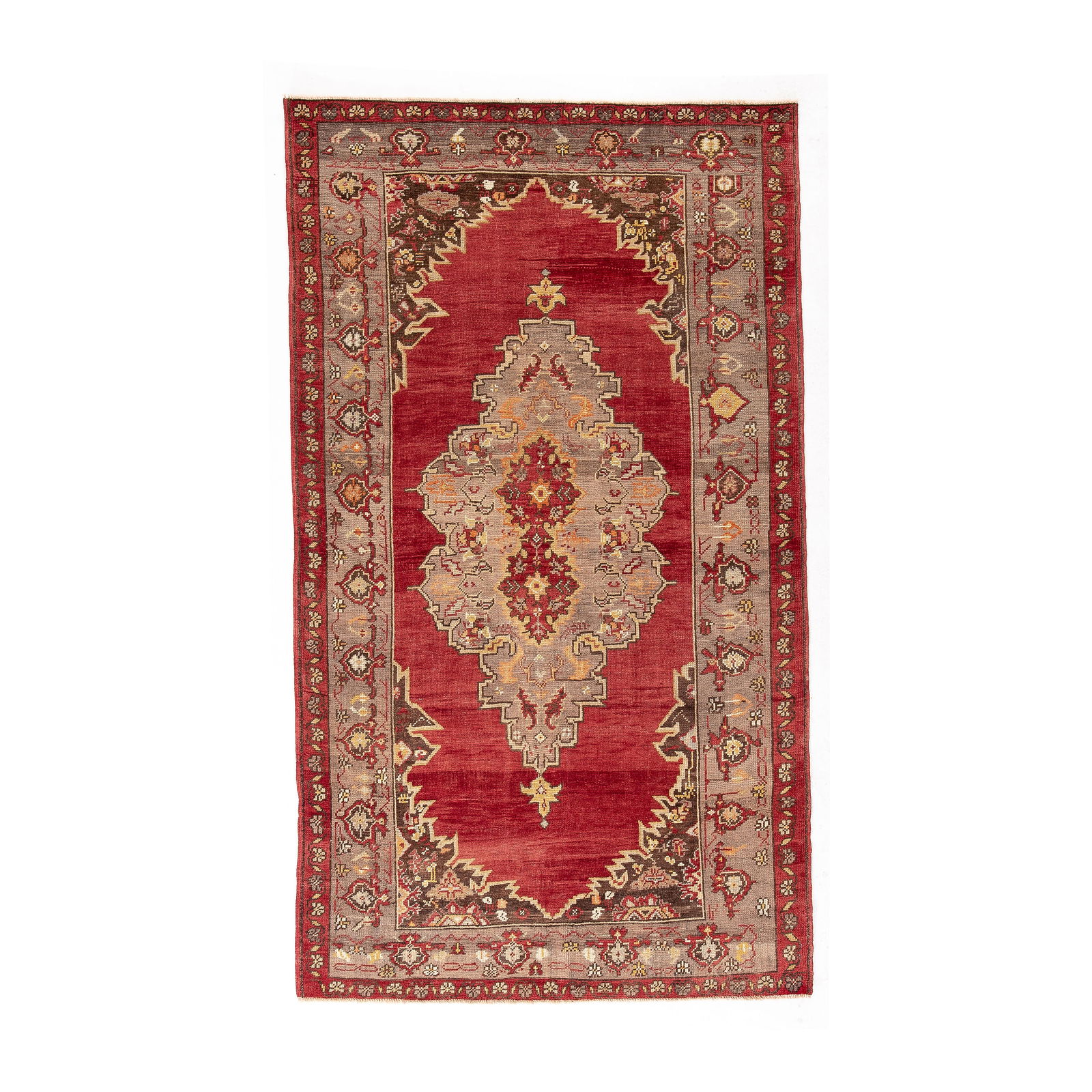 Authentic Handmade Anatolia Wool Carpet 53.1 x 89.4 Inches: Authentic Handmade Anatolia Wool Carpet 53.1 x 89.4 Inches Discover the exquisite craftsmanship of this authentic handmade Anatolia wool carpet, meticulously crafted using a wool-on-wool technique. It