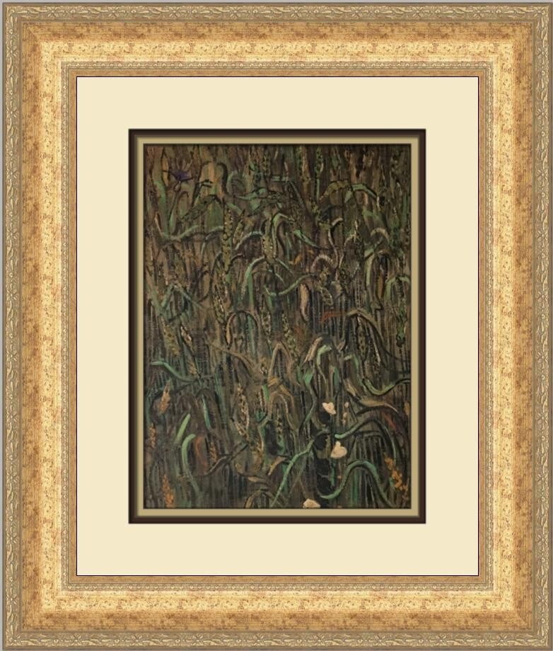 Vincent Van Gogh Ears of Wheat Custom Framed Art Print 20 x 17 (1 of 2)