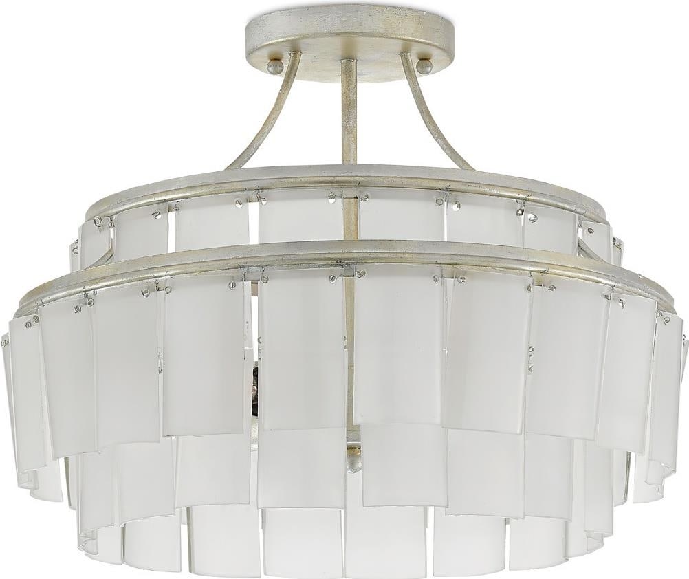 Currey Vintner Flush Mount Light Contemporary Design Recycled Glass: Currey Vintner Flush Mount Light Contemporary Design Recycled Glass Illuminate your space with this elegant semi-flush mount fixture from the Vintner collection. Crafted from recycled bottle glass and