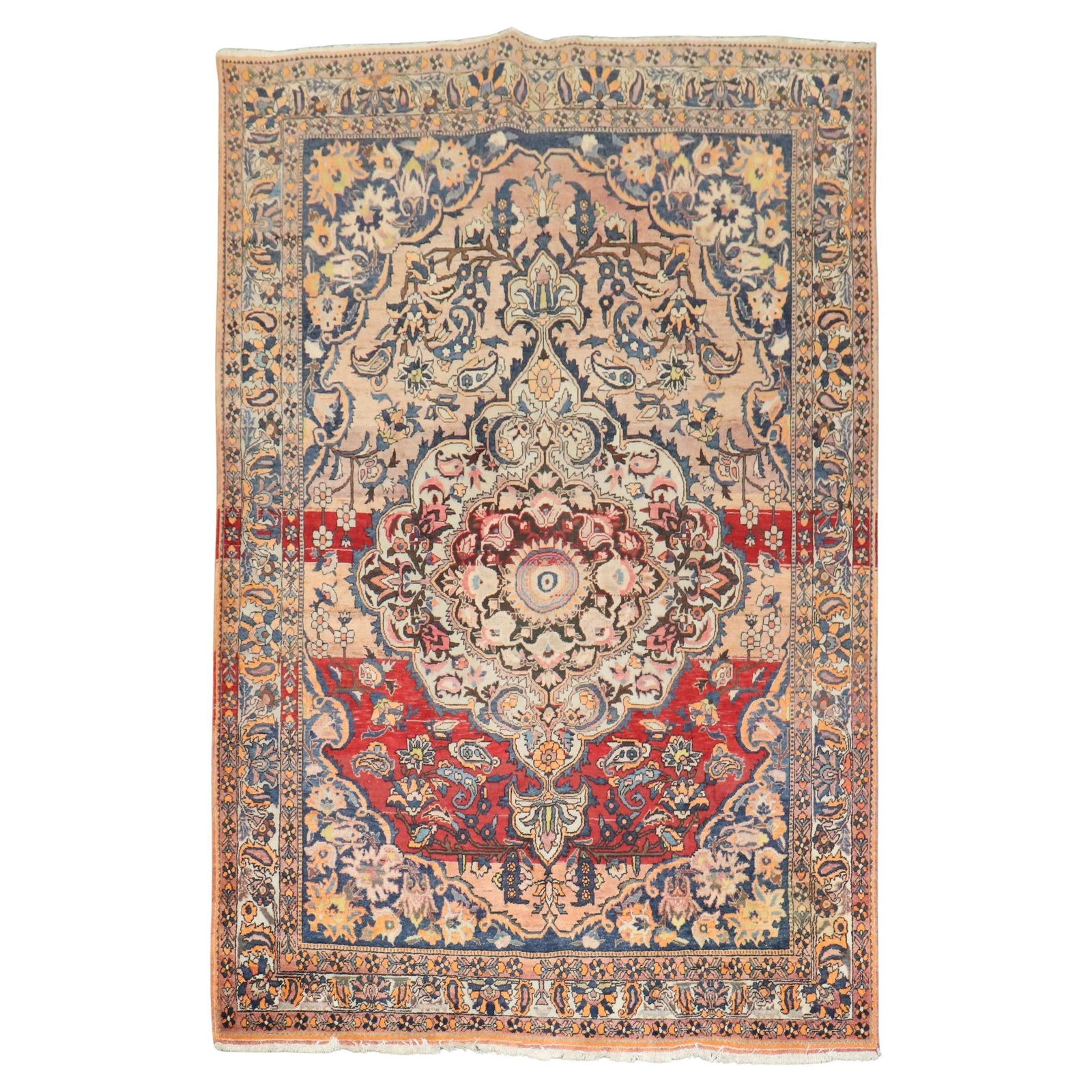 Mid-Century Persian Bakhtiari Hand-Knotted Wool Rug 79 x 117 in (1 of 12)