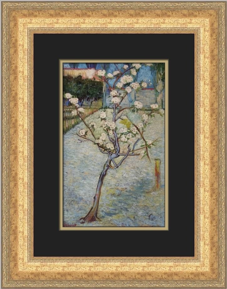 Vincent Van Gogh Blossoming Pear Tree Framed Art Print 17 x 14 (1 of 2)