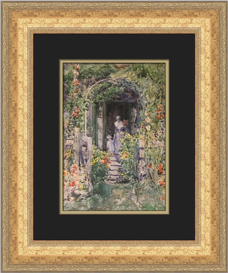 Childe Hassam The Garden in Glory Custom Framed Art Print (1 of 2)