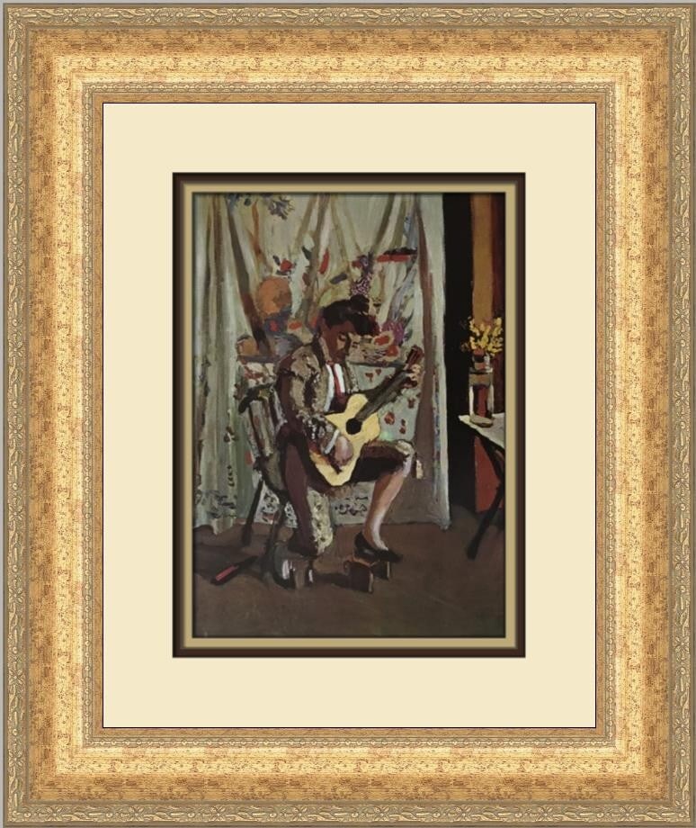 Henri Matisse The Guitarist Custom Framed Print 1974 Expressionism Art: Henri Matisse The Guitarist Custom Framed Print 1974 Expressionism Art Enhance your art collection with this stunning custom framed print of "The Guitarist" by Henri Matisse. This medium-sized piece f