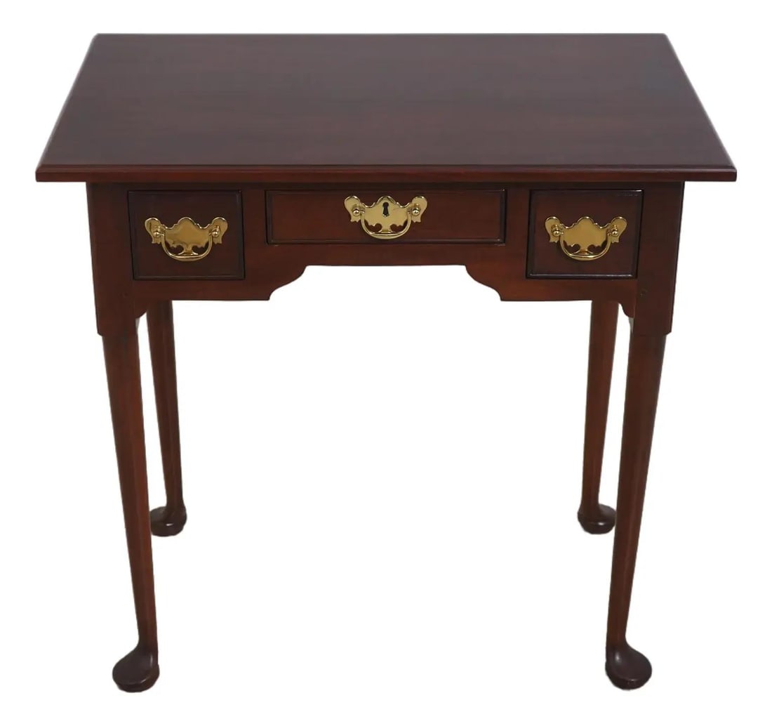 Mahogany Console Table with Three Drawers Colonial Williamsburg Model 1059 (1 of 10)