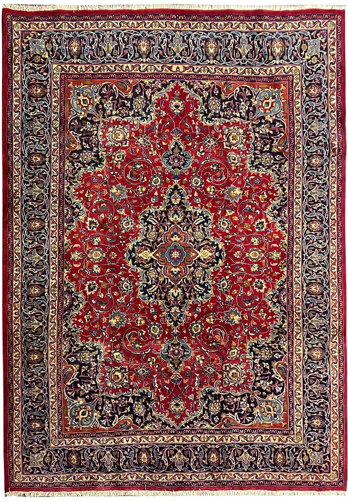 Elegant 8.3 x 12.0 Persian Kashan Rug (1 of 9)