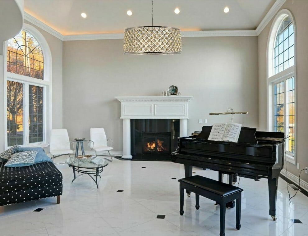 Madison 10-Light Chandelier Polished Nickel Golden Teak Crystal 42.5" (1 of 8)