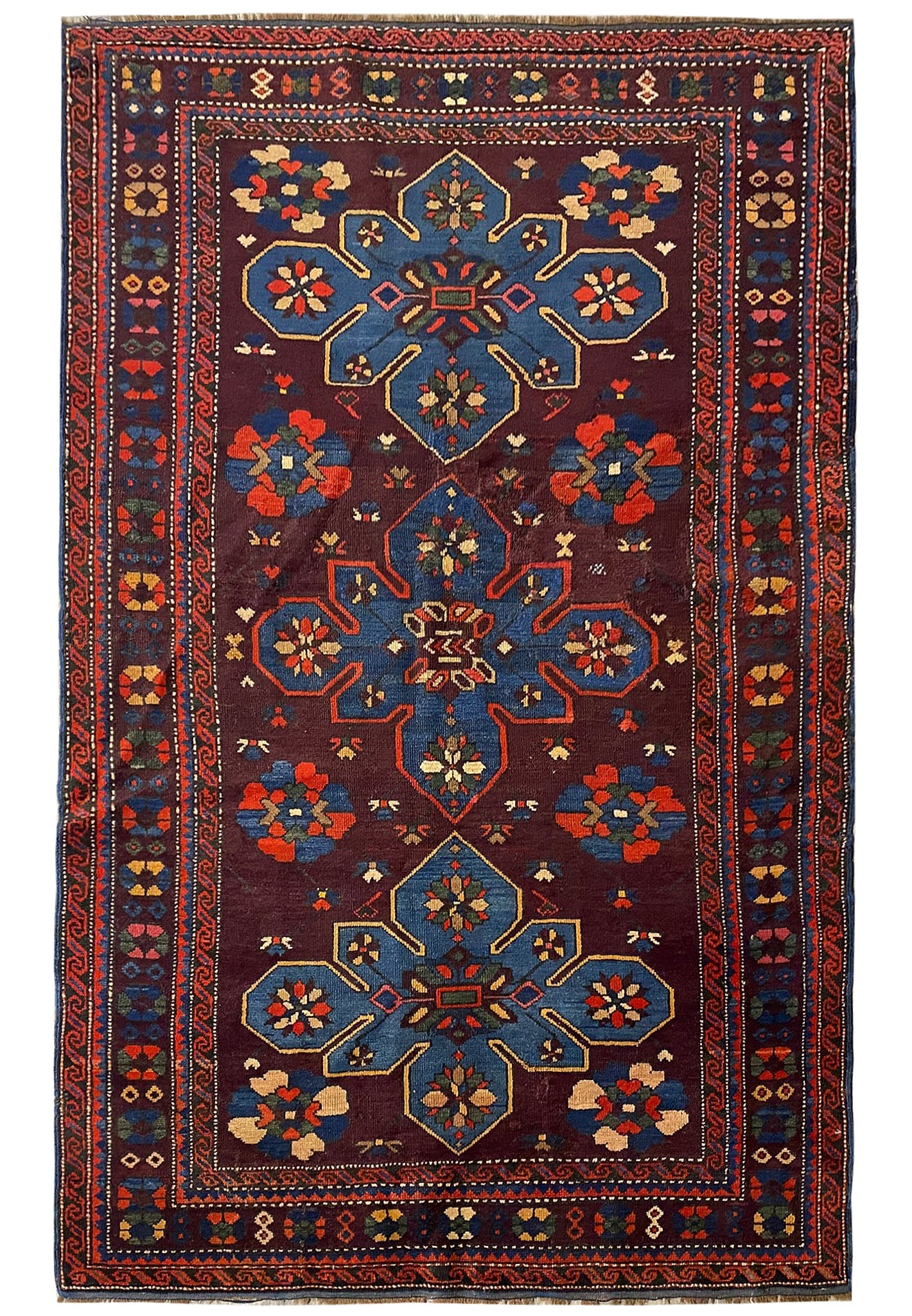 4.3 x 6 Antique Tribal Kurdistan Wool Area Rug (1 of 11)