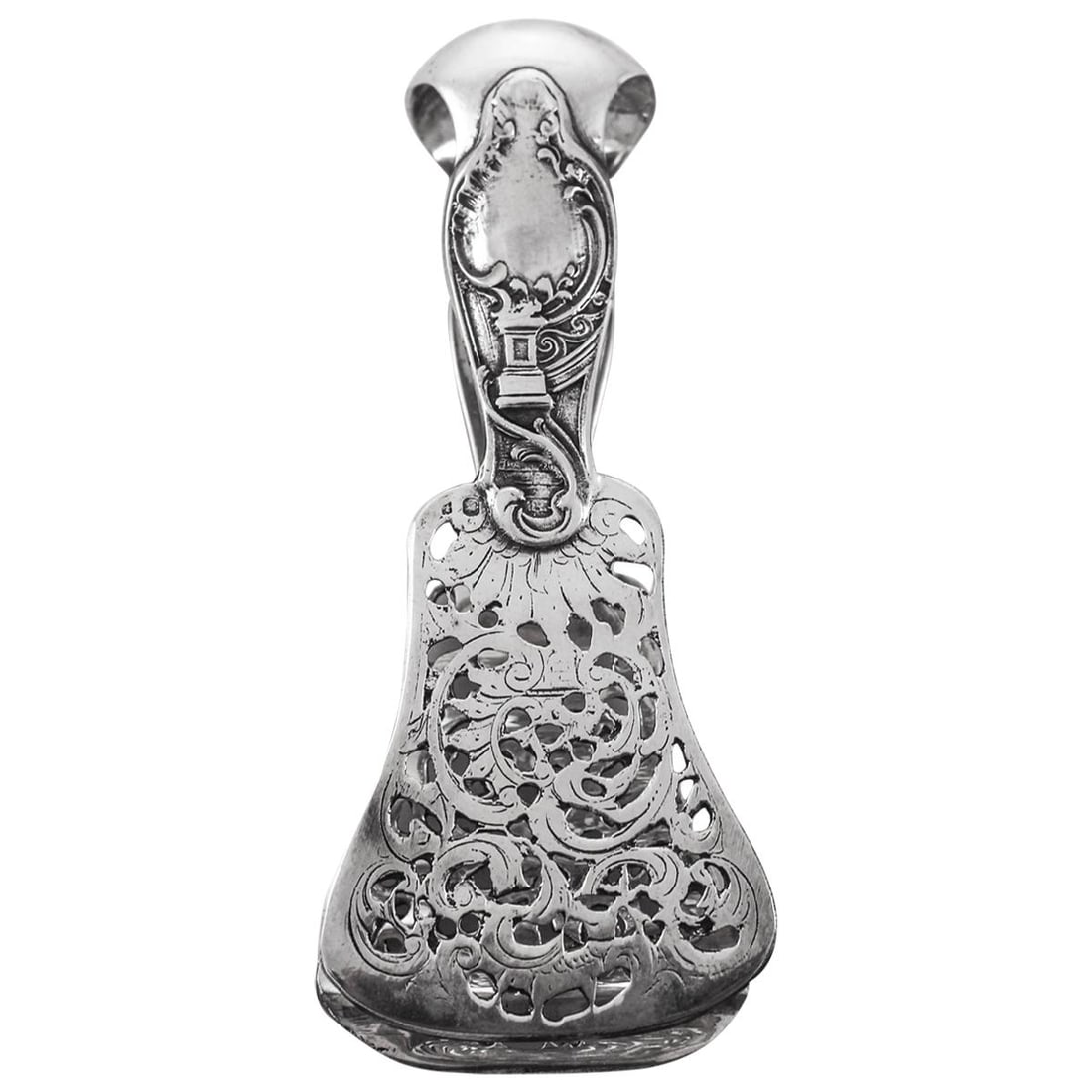 Vintage Sterling Silver Tongs with Reticulated Pattern (1 of 5)