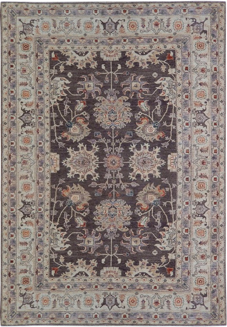 5'10 x 8'10 Chobi Peshawar Rug Handmade Premium Wool Floral Design (1 of 6)