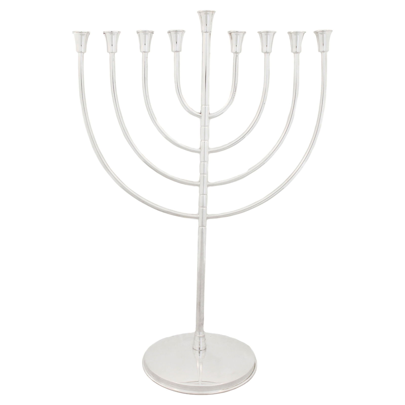 Modern Sterling Silver Menorah 22in Timeless Design Made in Israel (1 of 6)