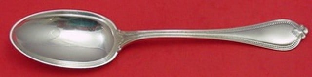 Towle Old Newbury Sterling Silver Serving Spoon 8 Inch (1 of 2)
