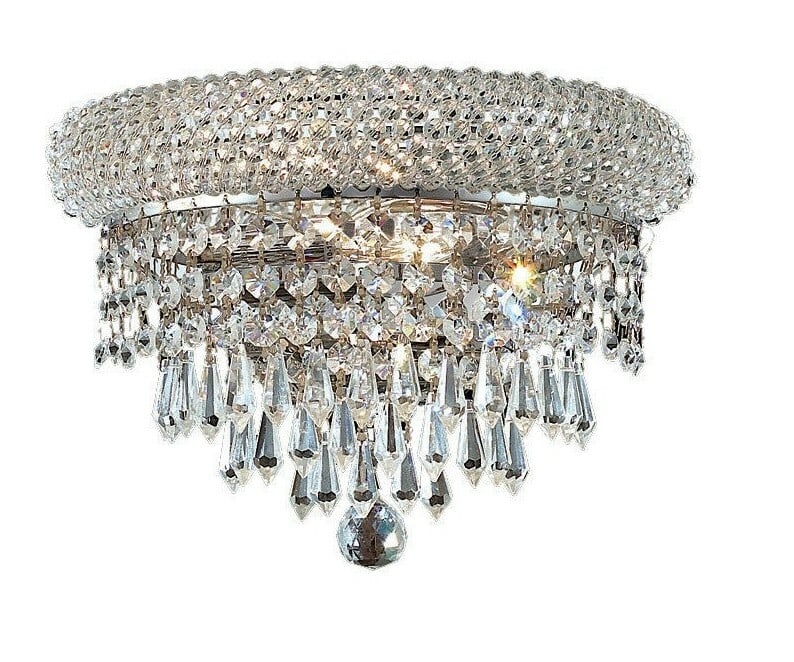 PRIMO 12" Chrome Crystal Wall Sconce Lighting Indoor (1 of 2)
