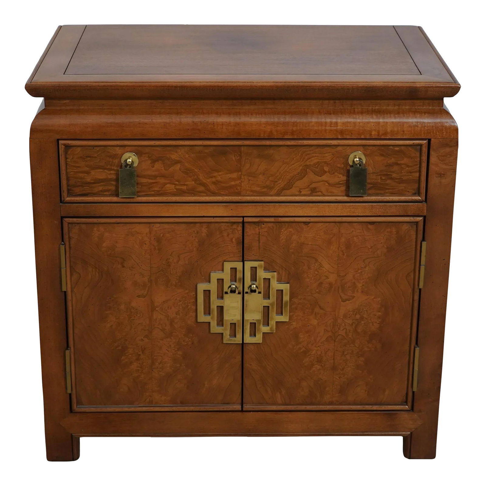 Century Chin Hua Asian Inspired Nightstand Walnut Modern Design (1 of 10)