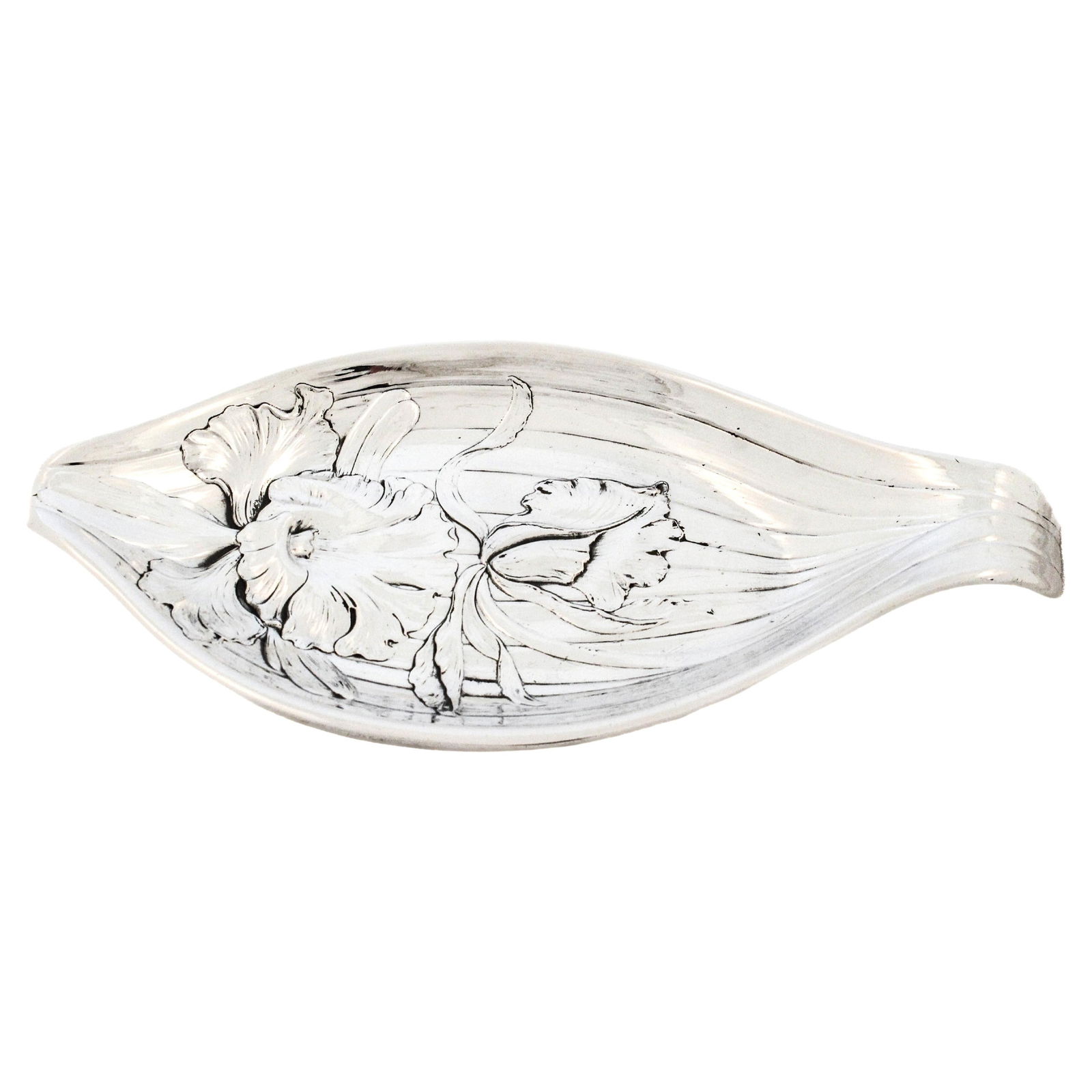 Wallace Silversmiths 1890s Sterling Silver Art Nouveau Oval Dish (1 of 5)
