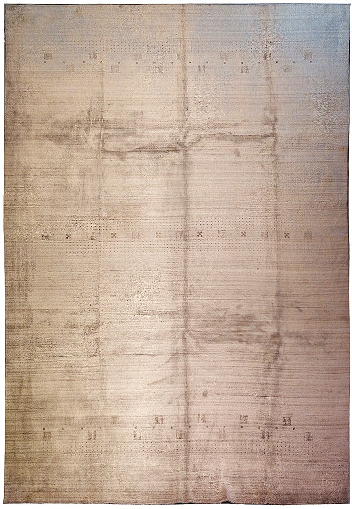 9 x 12 Taupe Handmade Wool Area Rug Modern Design (1 of 10)