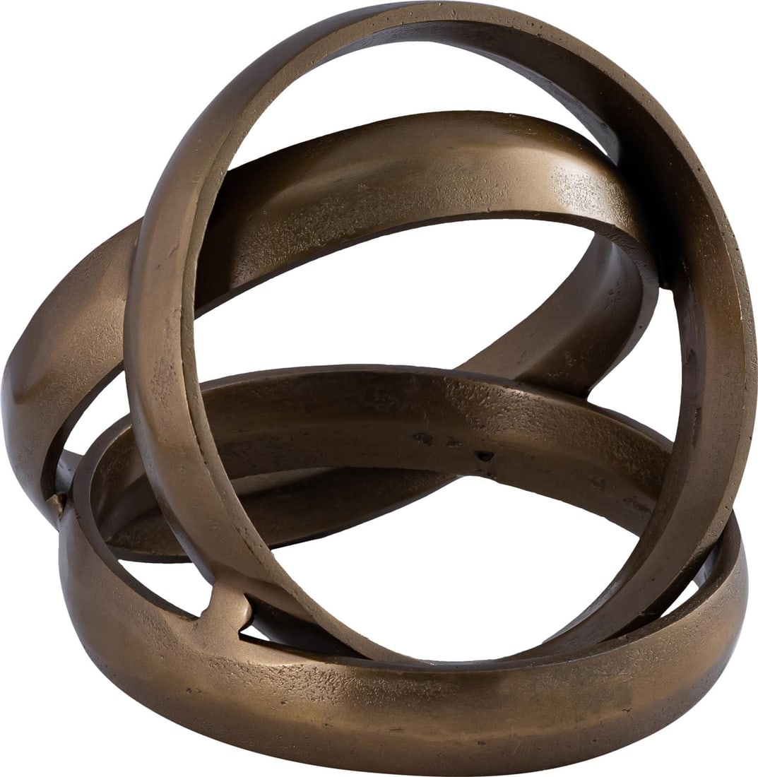 Carrie Brass Ring Decor 8H 8.5W 8.5D New (1 of 1)