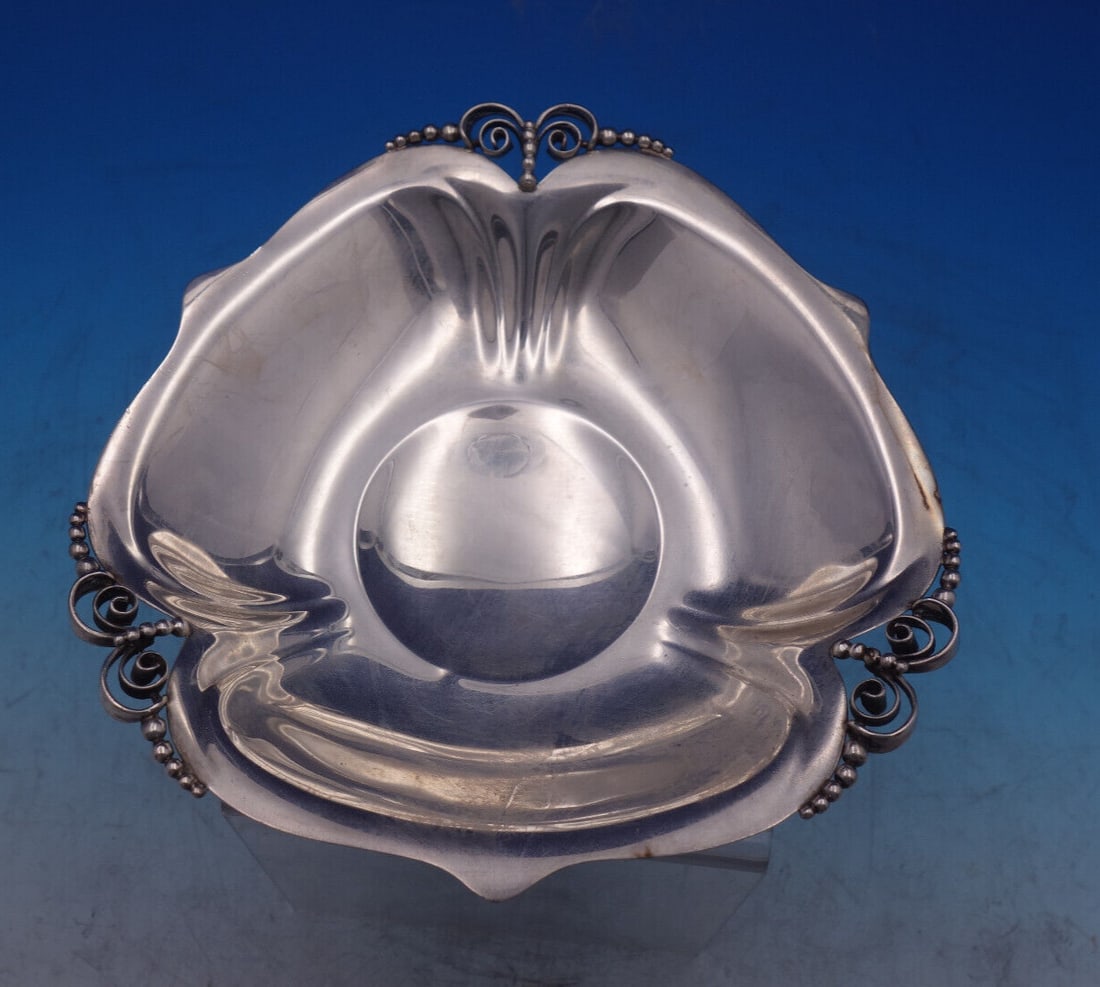 International Sterling Silver Compote Beads Wirework Design 6.5" (1 of 8)