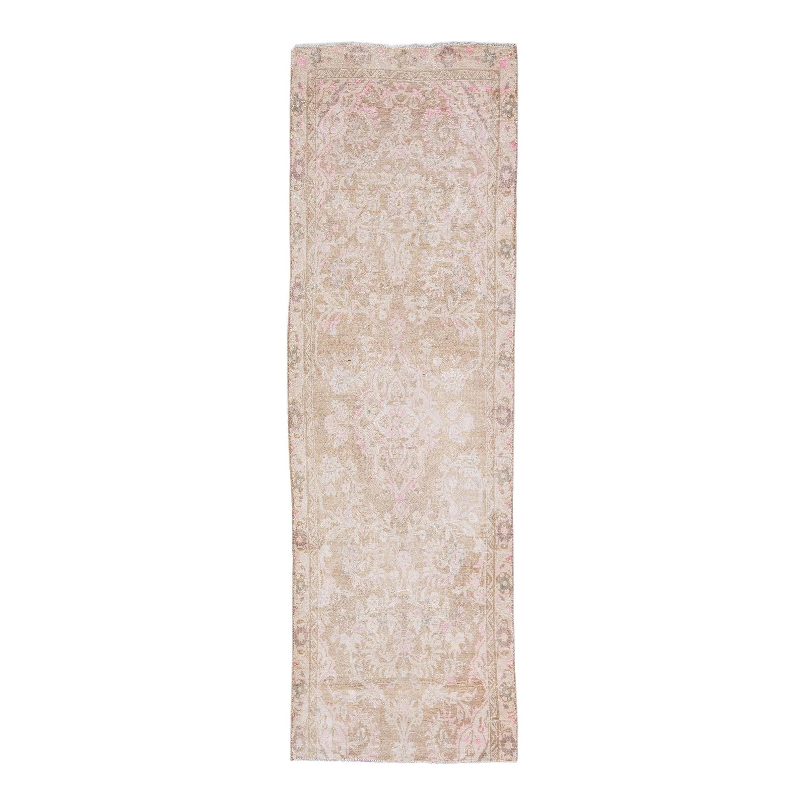 Vintage Persian Hamadan Handmade Floral Wool Runner 2'8 x 8'7 (1 of 8)