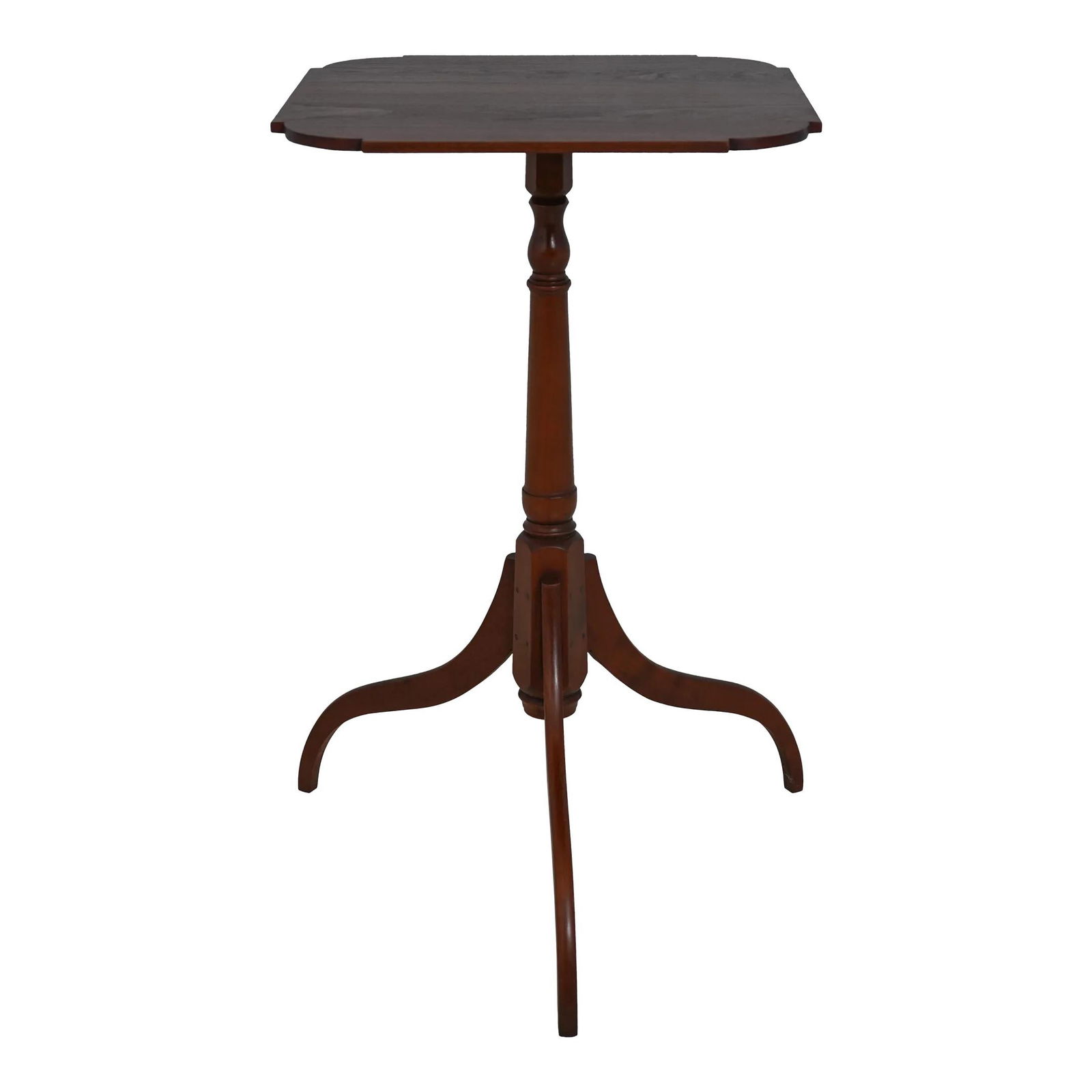 Eldred Wheeler Cherry Candle Stand Table with Spider Curved Legs (1 of 10)