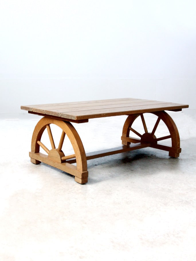 1940s Monterey Style Rustic Faux Bois Coffee Table (1 of 6)