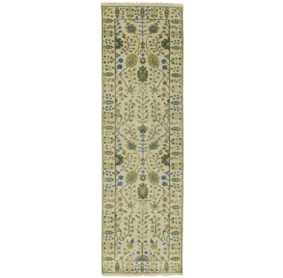 Osh Chobi Tree of Life Oriental Runner Rug 2'5 x 7'11 Wool Hand-Knotted Modern Floral (1 of 17)