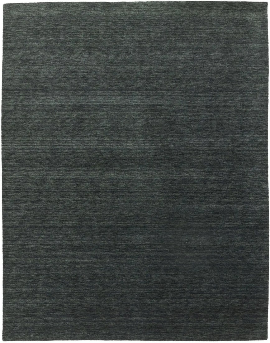 Charcoal Hand-Loomed 8x10 Gabbeh Wool Area Rug Modern Design (1 of 15)