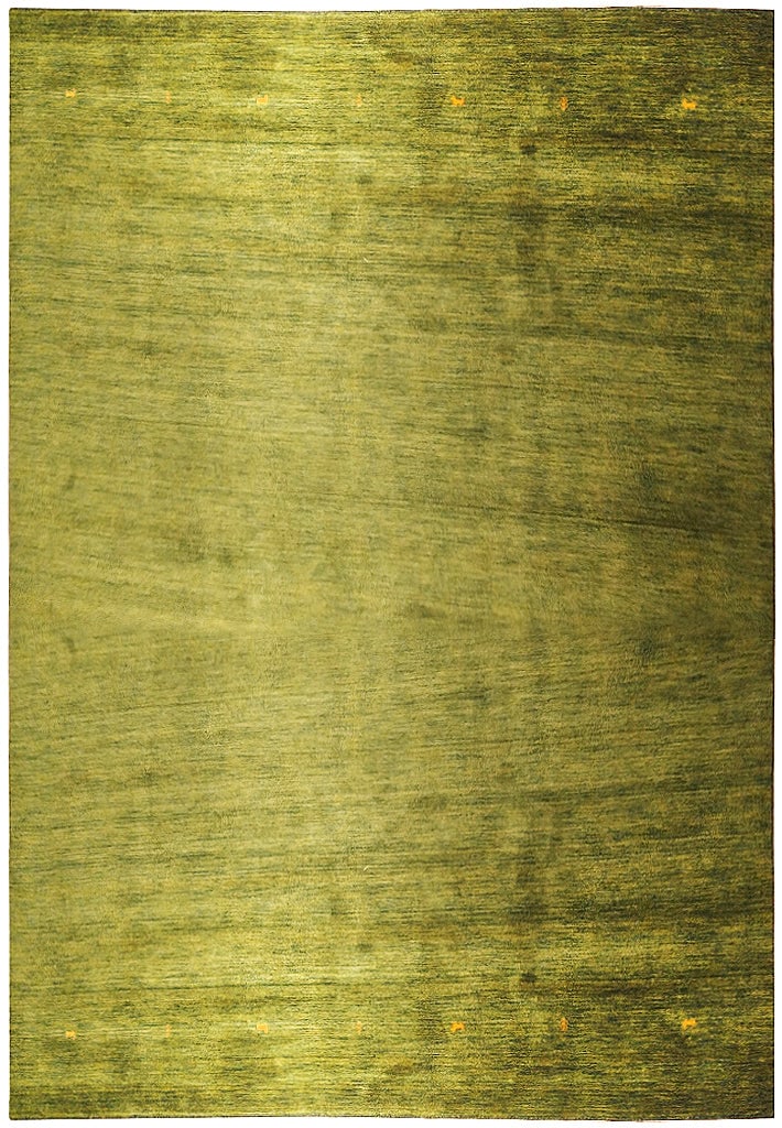 9 x 12 Green Handmade Wool Area Rug Modern Design (1 of 11)