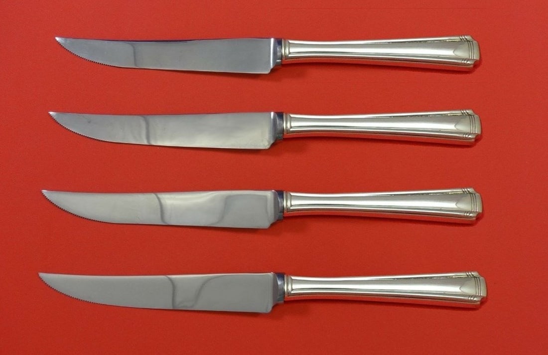 John & Priscilla Westmorland Sterling Silver 4pc Steak Knife Set (1 of 2)