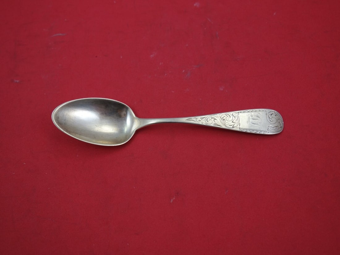 Mayflower Teaspoon by Samuel Johnson Sterling Silver 7 5/8 inches Monogrammed (1 of 2)