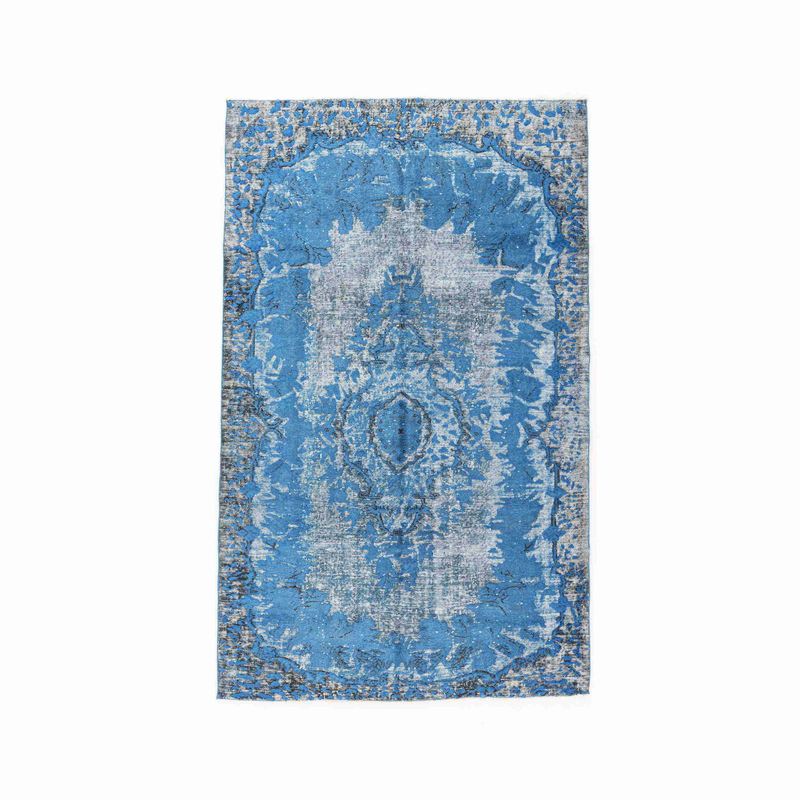 Vintage Handmade Carpet Wool on Cotton 64.2x105.1 Inches (1 of 8)