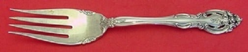 Gorham La Scala Sterling Silver Cold Meat Fork 8.25": Gorham La Scala Sterling Silver Cold Meat Fork 8.25" This exquisite cold meat fork from the La Scala pattern by Gorham is crafted in sterling silver, showcasing a timeless design ideal for any dining
