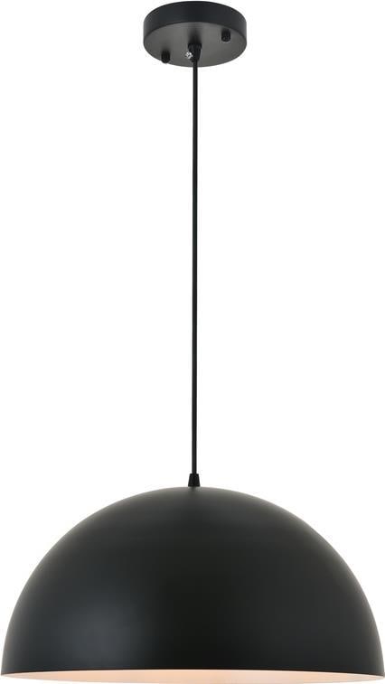 Elegant Lighting Black Mid-Century Pendant Lamp Crystal Finish (1 of 1)